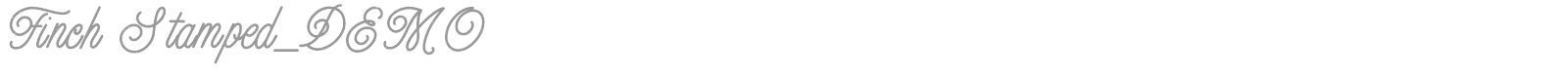 Finch font preview